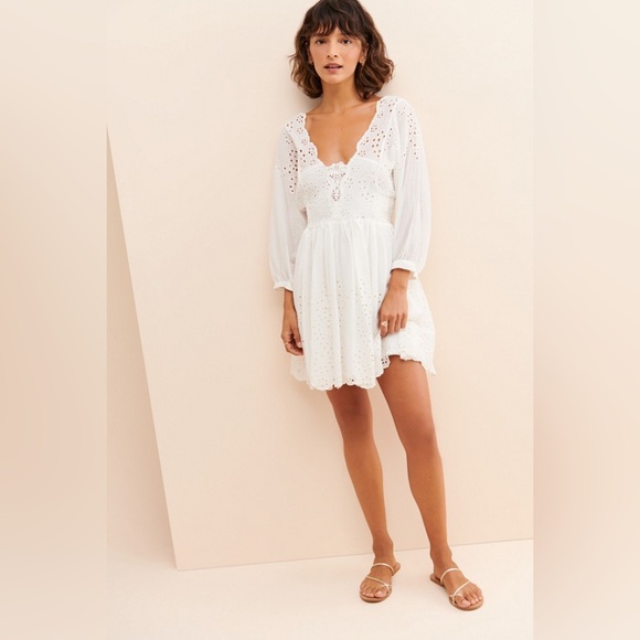 Free People FP One Lottie Eyelet Mini Dress - Picture 3 of 9